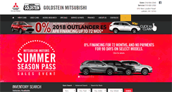 Desktop Screenshot of goldsteinmitsubishi.com